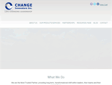 Tablet Screenshot of changeinnovators.com
